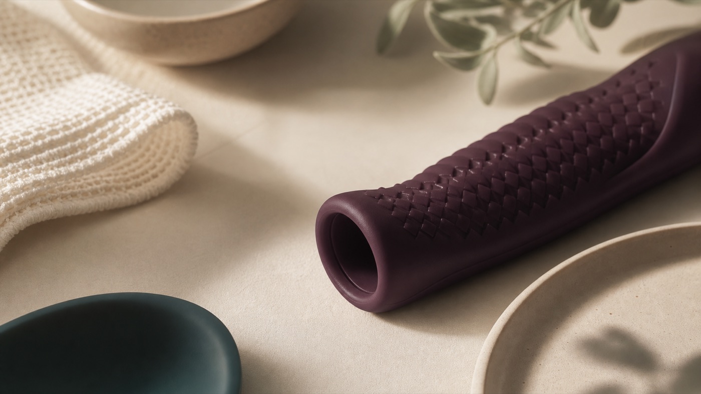 A tasteful editorial still life for a SEEDREAM guide explaining what a knot sleeve is